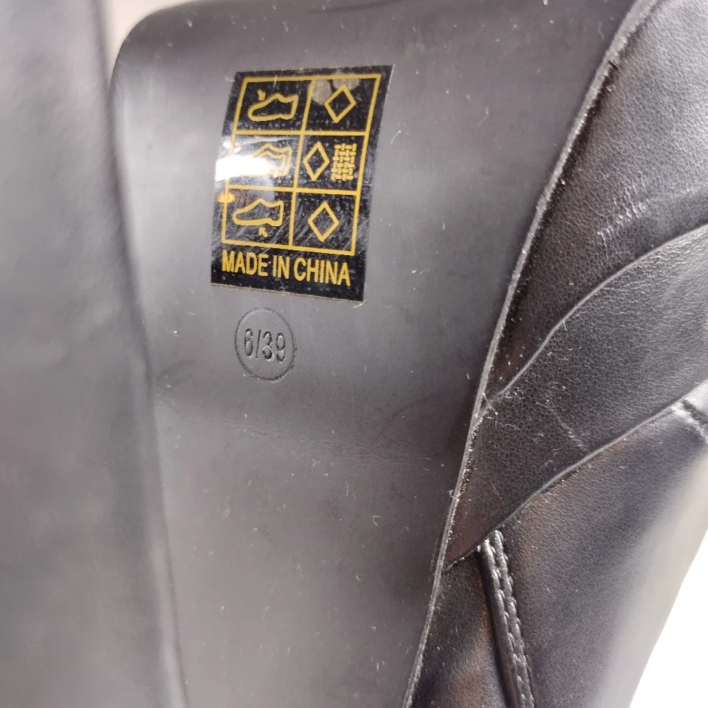 Boohoo Black Chunky High Platform Boots - Picture 9 of 15